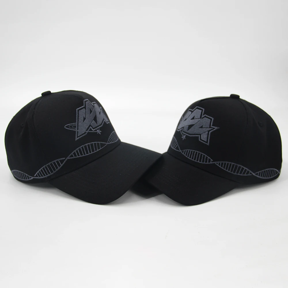 Custom Embroidery Logo 5-panel 100% Cotton High Quality Sport Baseball Cap Hat For Men Gorras Baseball Cap With Your Logo