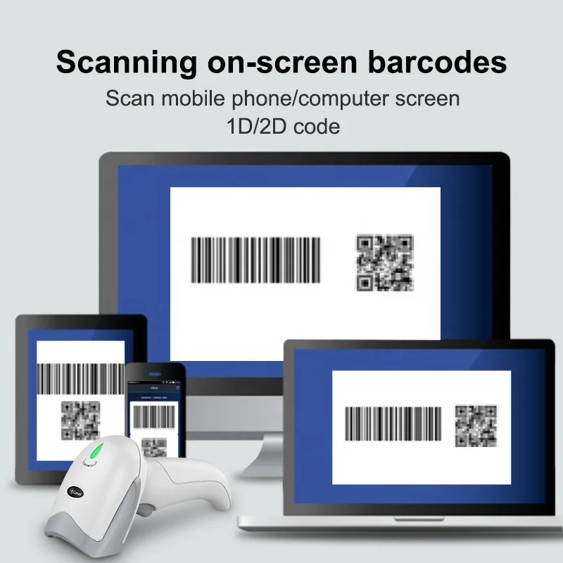 OEM ODM 1D 2D QR USB интерфейс ручной считыватель штрих-кода сканер проводной для супермаркета
