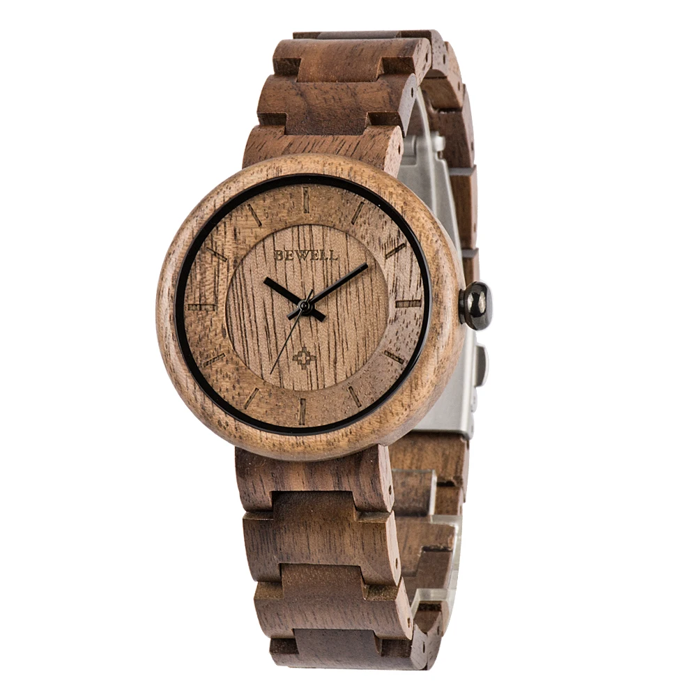 Minimalist Style Wholesale Price Japanese Movement Brand BEWELL Wood Watch For Men Women
