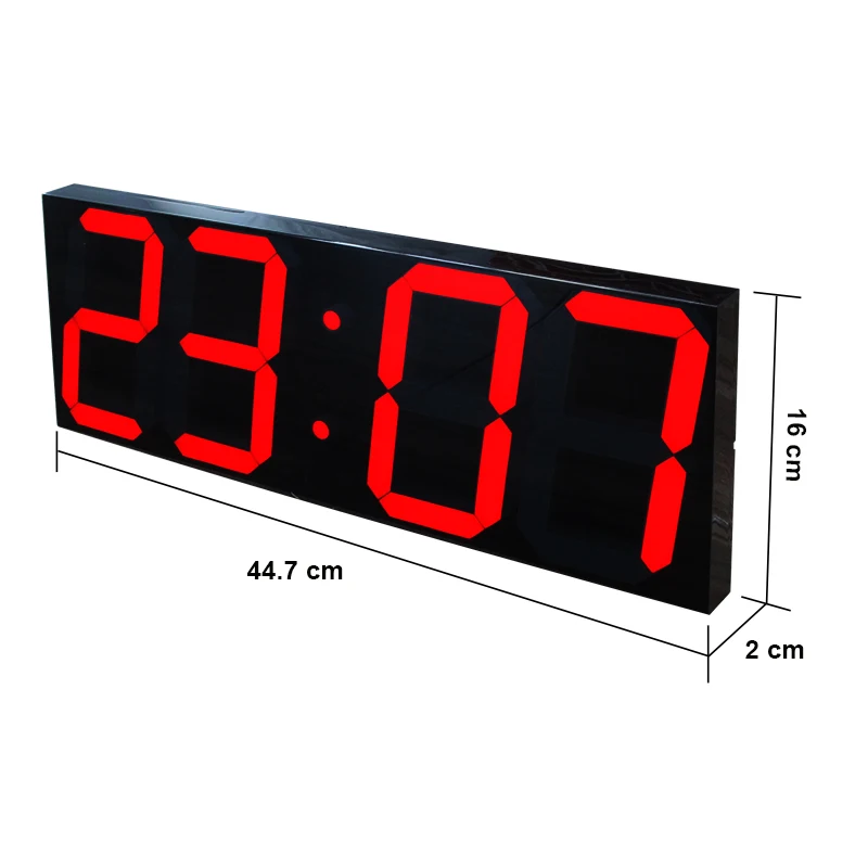 CHEETIE CP049 Red 4 Digits GPS Electronic Clock Automatic Timing LED Wi-Fi Network Wall Clock