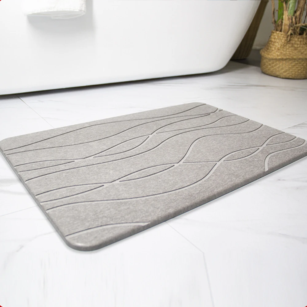 Высококачественный Противоскользящий впитывающий диатомовый коврик для ванной Противоскользящий диатомитовый камень коврики для ванной