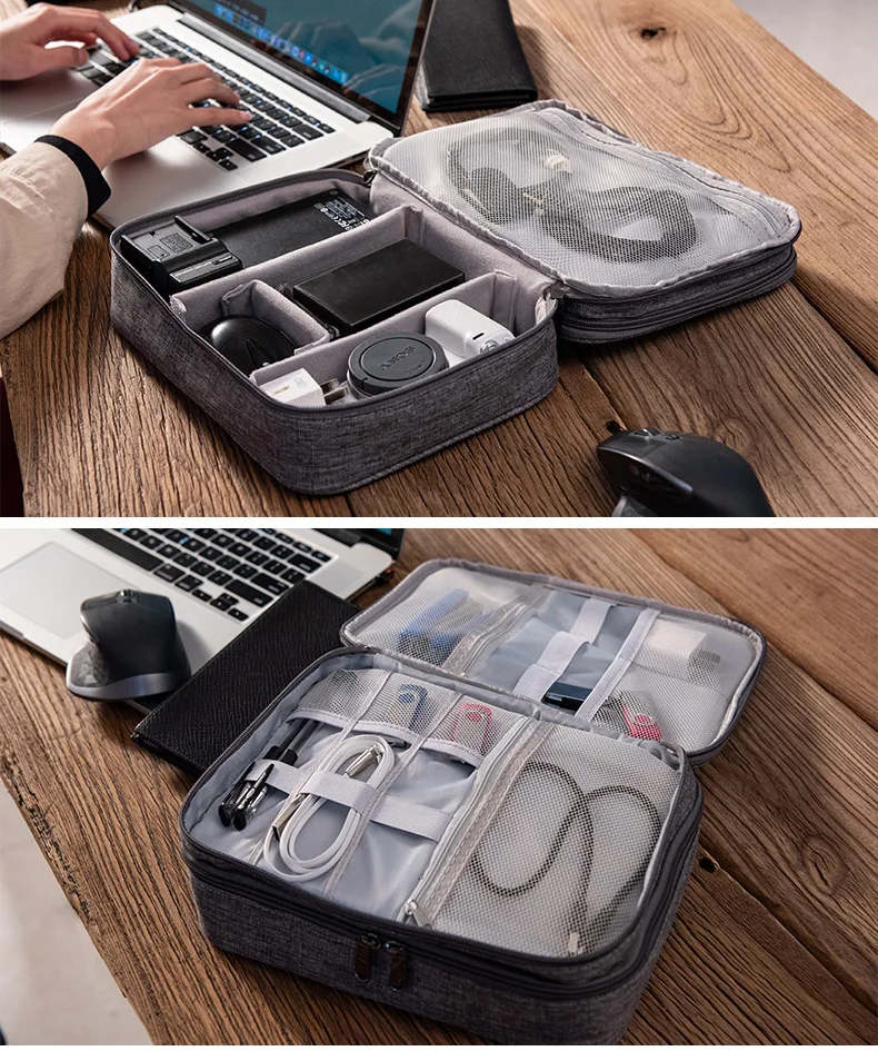 Travel Universal Cable Organizer Electronics Accessories Cases for Various USB Phone Charger and Cable