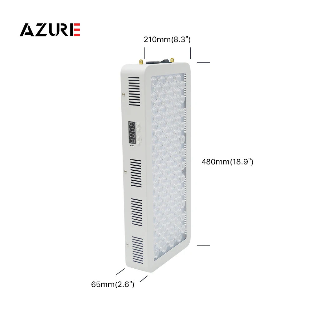 500w half body skin  led light therapy panel 660nm 850nm near infrared red light therapy