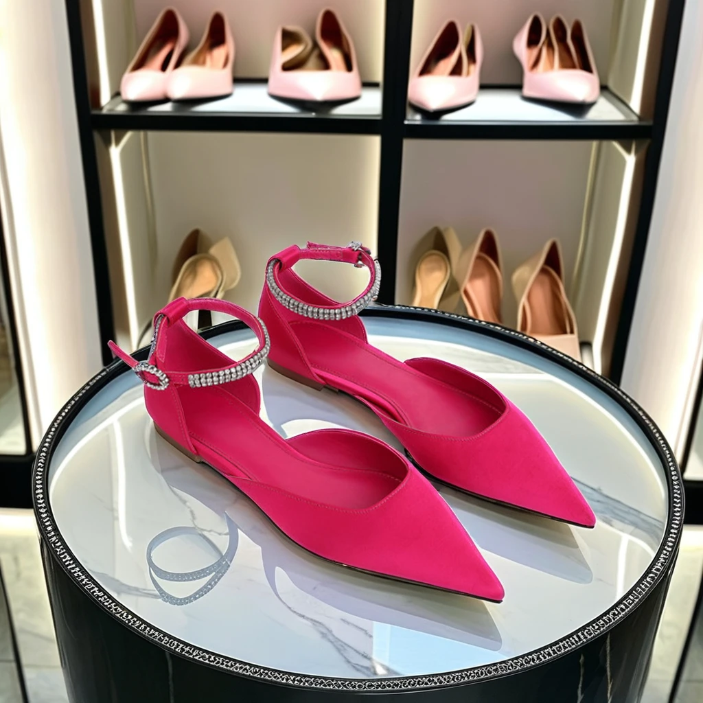 High Quality Breathable and Fashionable Flattie Dress Shoes with Buckle Strap Magnificent Pointed Design for All Seasons