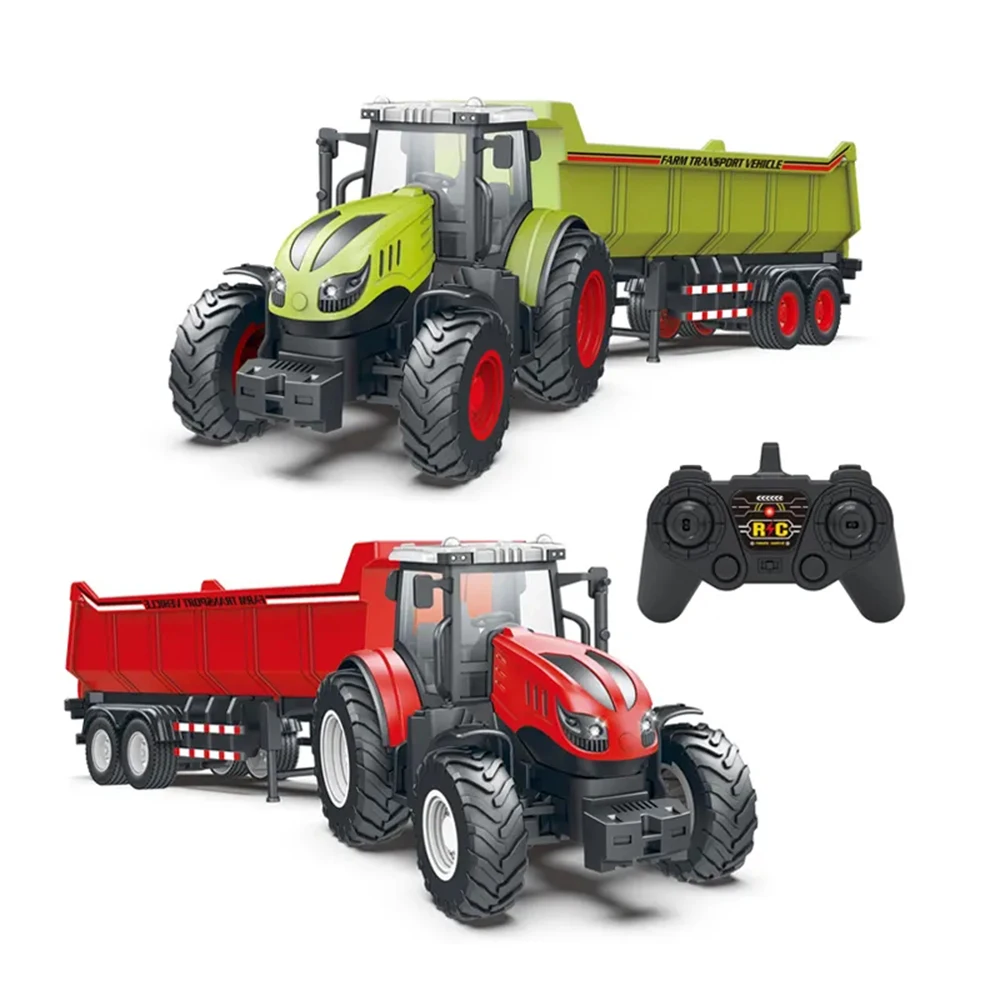 New Remote control alloy car simulation farm car alloy farmer car Farm Tractor Trailer Transport Vehicle Simulation toys
