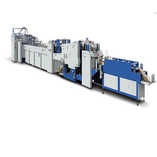 Automatic High Speed Craft Paper Shopping Bag Making Machine