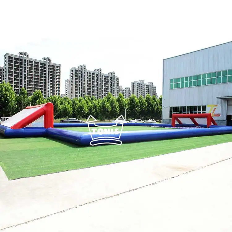 Спортивные игры на открытом воздухе коммерческое Надувное футбольное поле для продажи