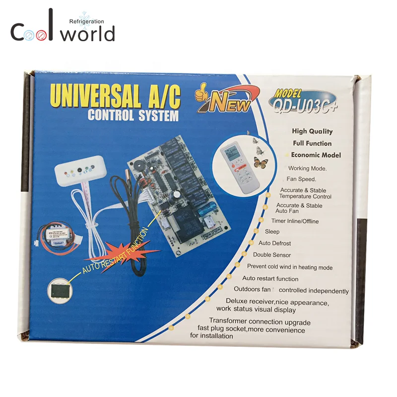 
 Горячая Распродажа, высокое качество, QC-U03C + универсальная печатная плата для кондиционера  