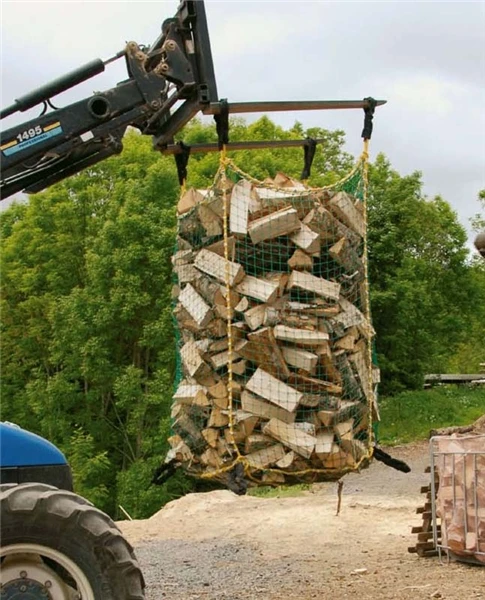 Vented Firewood Bag Plastic Agriculture HDPE  large net bag for wood Recyclable  Firewood Net Bag 1500l