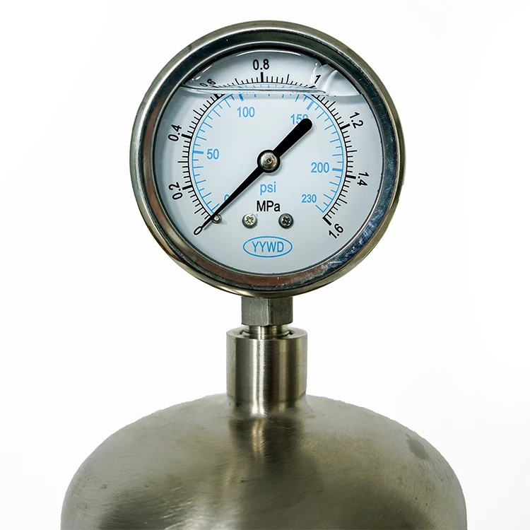 Hephis Stainless Steel Pulsation Damper Airbag Type Pulse Damper For Water Treatment Plants Dosing Pump Fittings