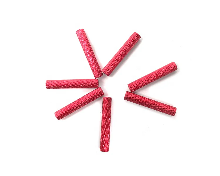 
M2 M3 M4 M5knurled Red Black gold anodized female female standoffs 