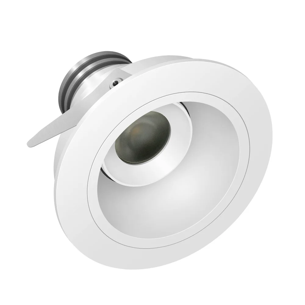 
Indoor Light Aluminum White Housing 12V direct current Led Downlight On the showcase 