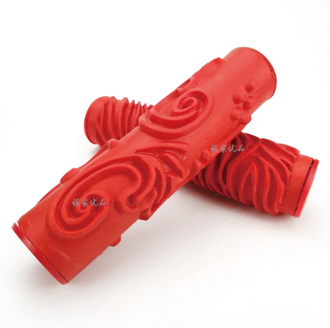 DIY Roller Wood Grain Tool Wallpaper Rubber Graining Painting for Room Decoration