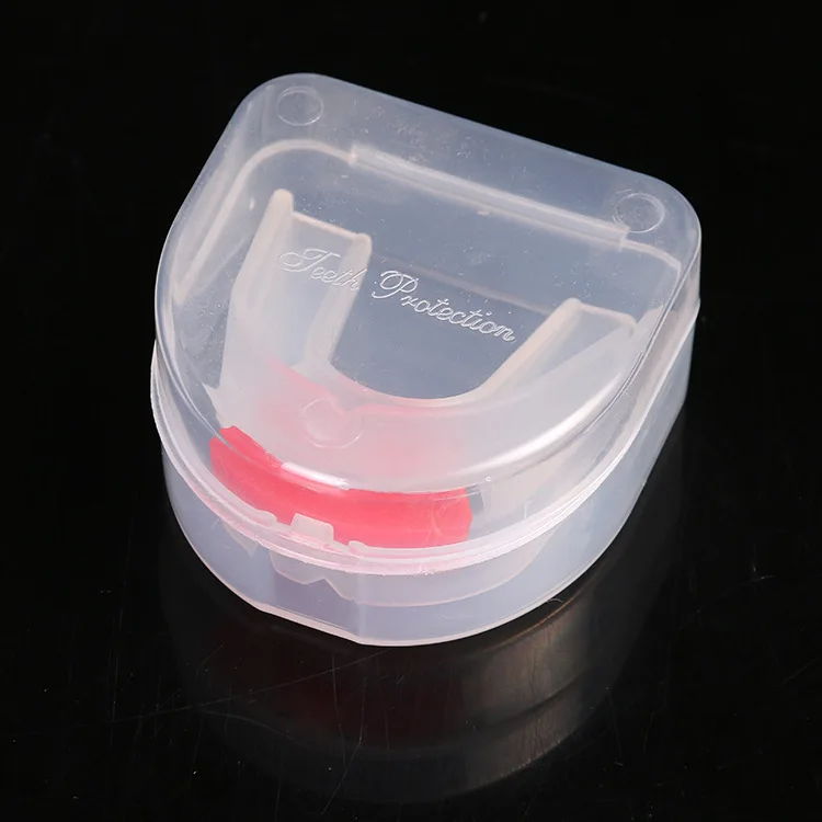 Double Layer Athletic Mouth Guard MMA Boxing Mouthguard Protector Dental Buccal Teeth Brace Basketball Rugby Sports Mouth Guard