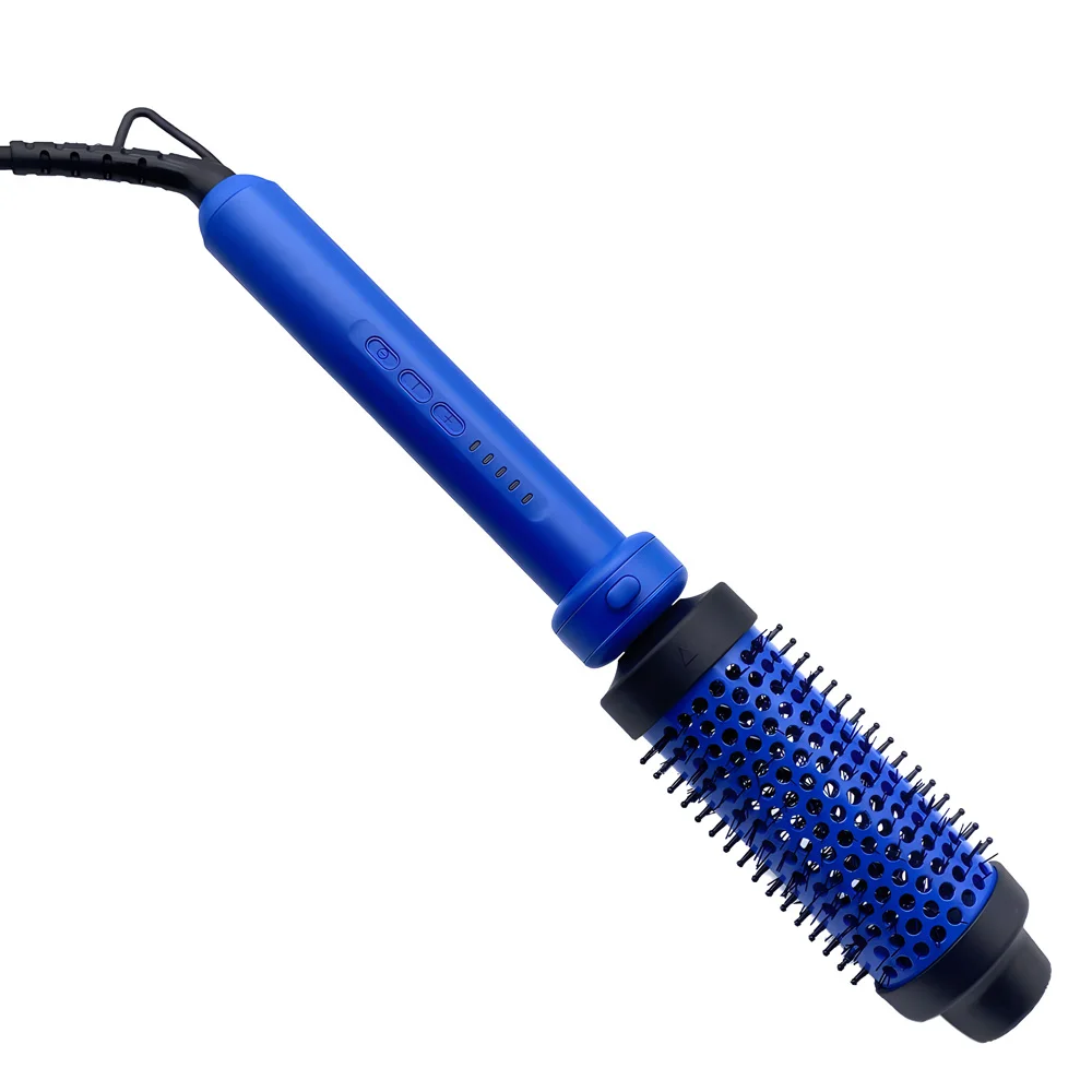 Interchangeable Ceramic Barrels 210C double PTC Blue Heated Hot Thermal Brush
