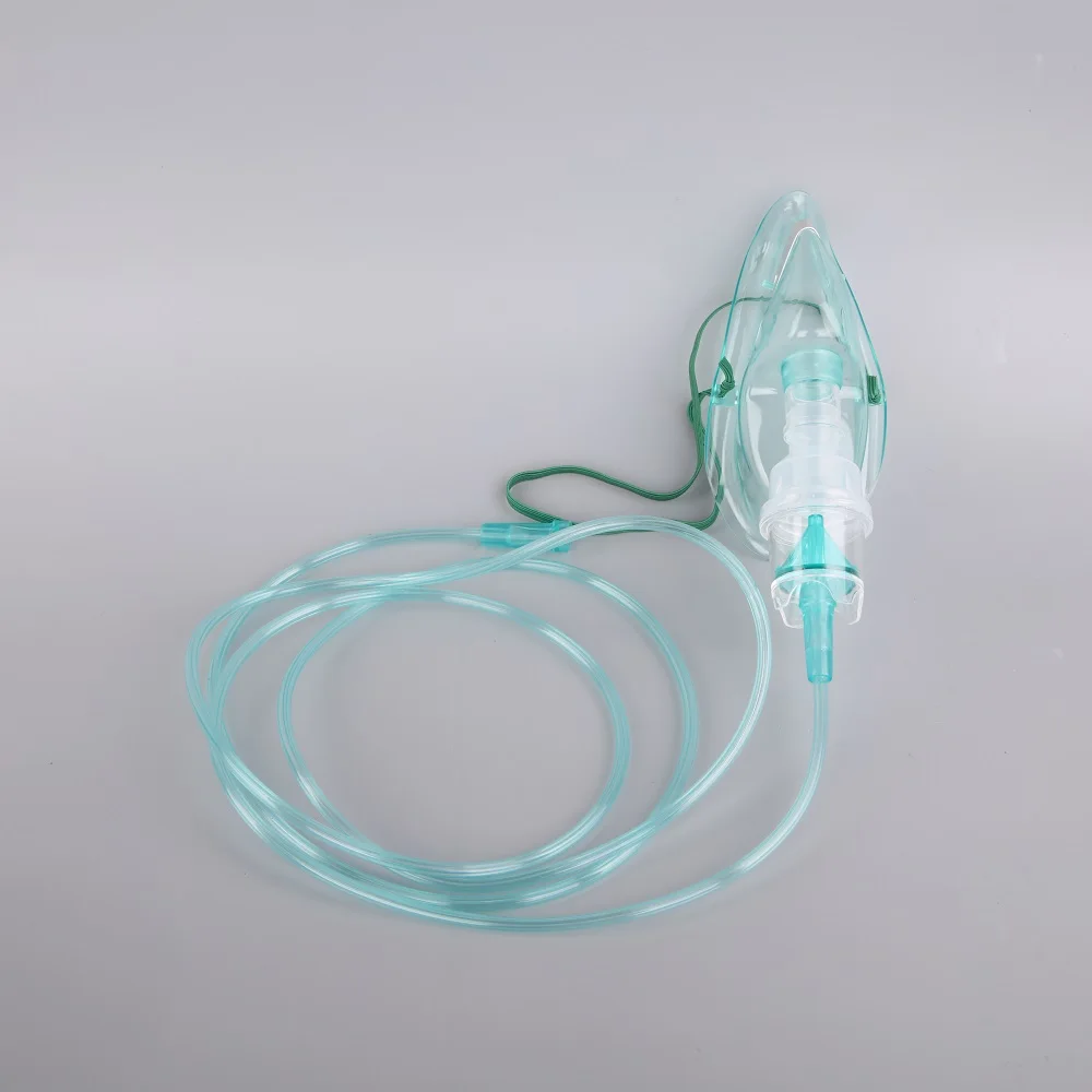 Disposable high concentration medical silicone concentration face nebulizer aerosol mask 2m oxygen tube