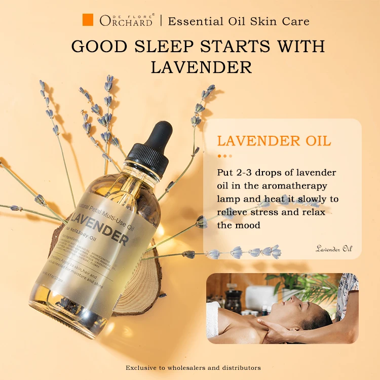 French Orchard 100% pure essential oil wholesale organic mosquito sleep aid repair acne fragrance face skin lavender oil