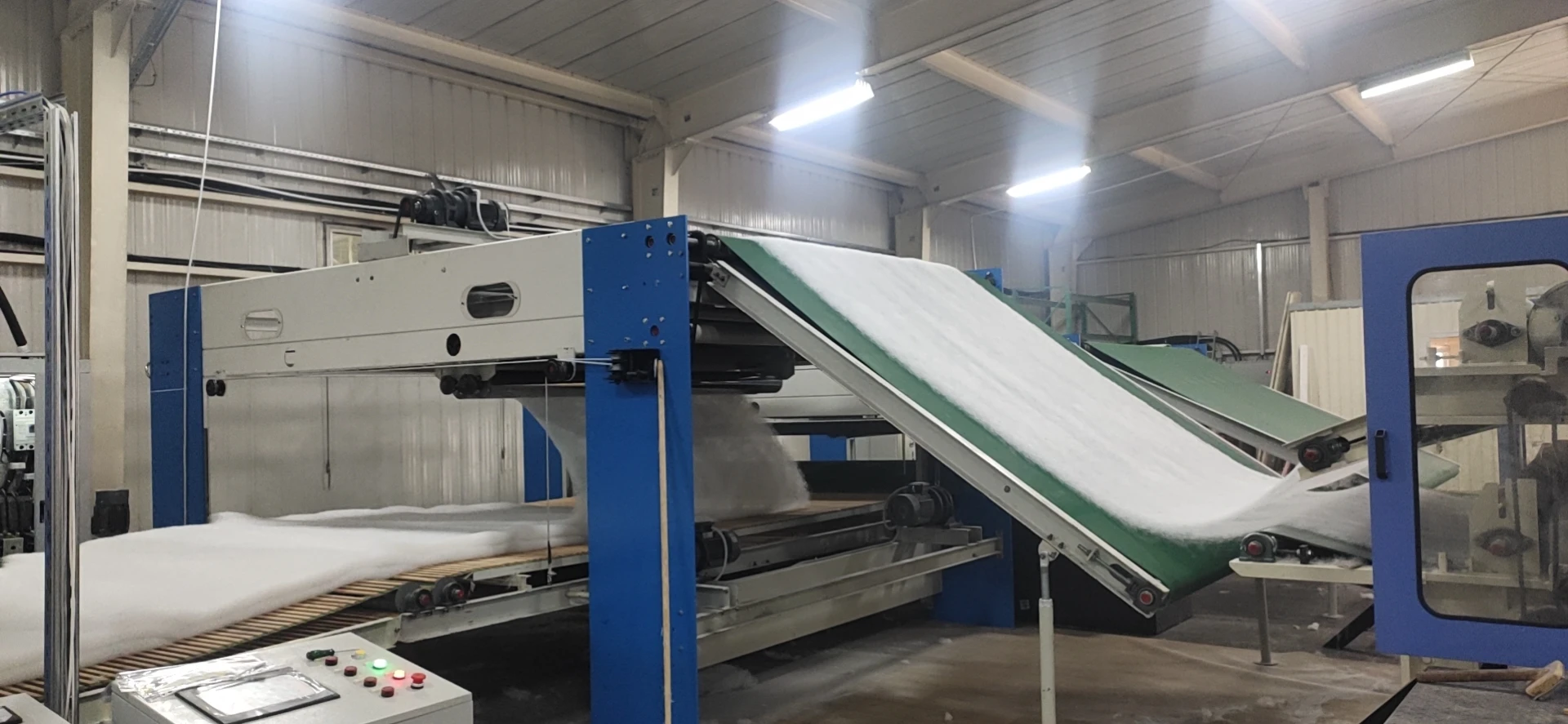 AL--Nonwoven Fiber Nonwoven Fabric Single Cylinder Double Doff Carding Making  Carpet/Geotextile/Wadding Non woven machine