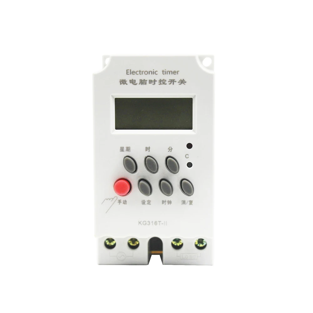 25A KG316T-II(TM-630A) din-рейку электронный цифровой таймер переключатель 220 вольт 3