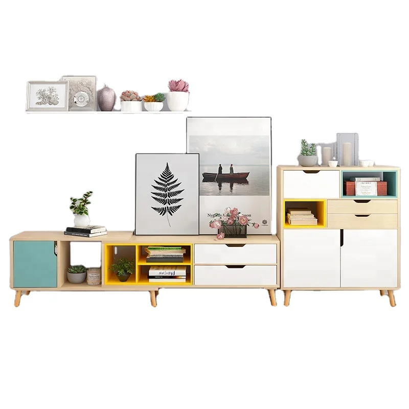 New Entertainment Wooden TV Cabinet Television Media Shelves Stand Shelf Set Display