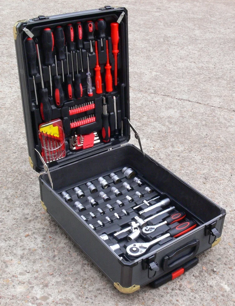 Golden Ratchet Wrench 286pcs Swiss Kraft Tool Trolley Box set