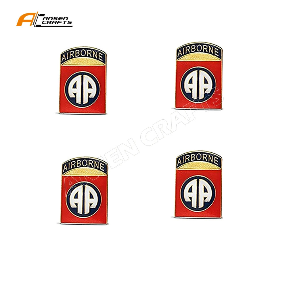 
Wholesales Cheap Gold 82nd Airborne Division US Army Vintage Military Lapel Pin 