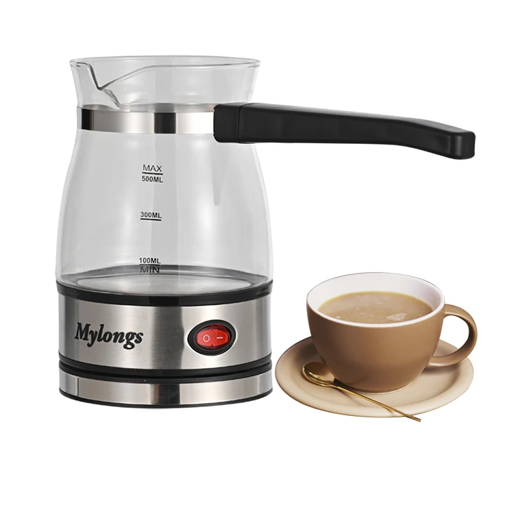 Small home appliance kitchen ware mylongs KF-008 glass turkey SKD CKD spare parts  coffee pot 0.5L