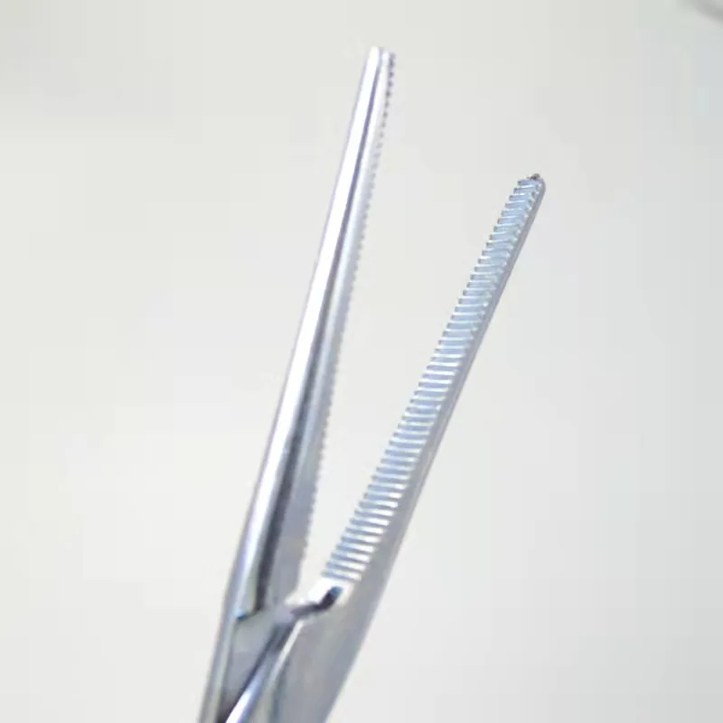 Medical thickened stainless steel hemostatic forceps surgical suture needle holding forceps small elbow multifunctional pet hair