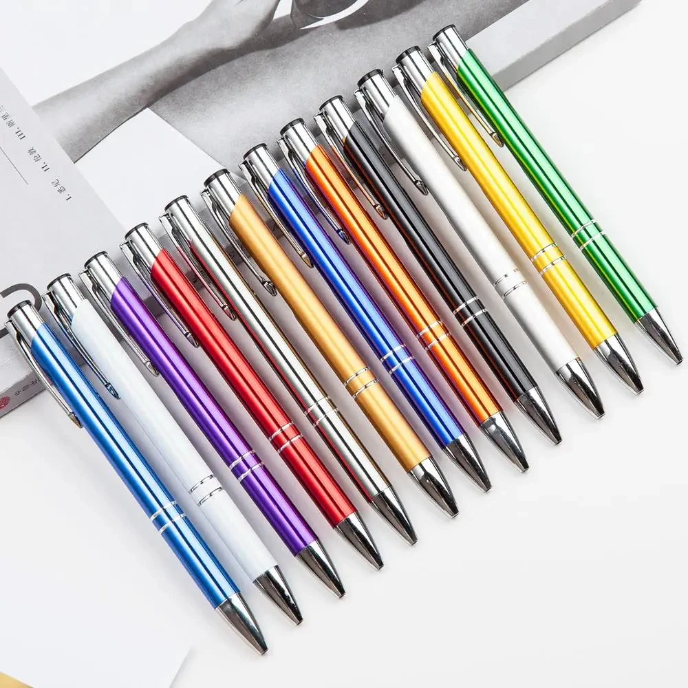 Factory Wholesale Promotional High Quality Custom Logo Press Ballpoint Pen Luxury Metal Sign Ballpoint Pen