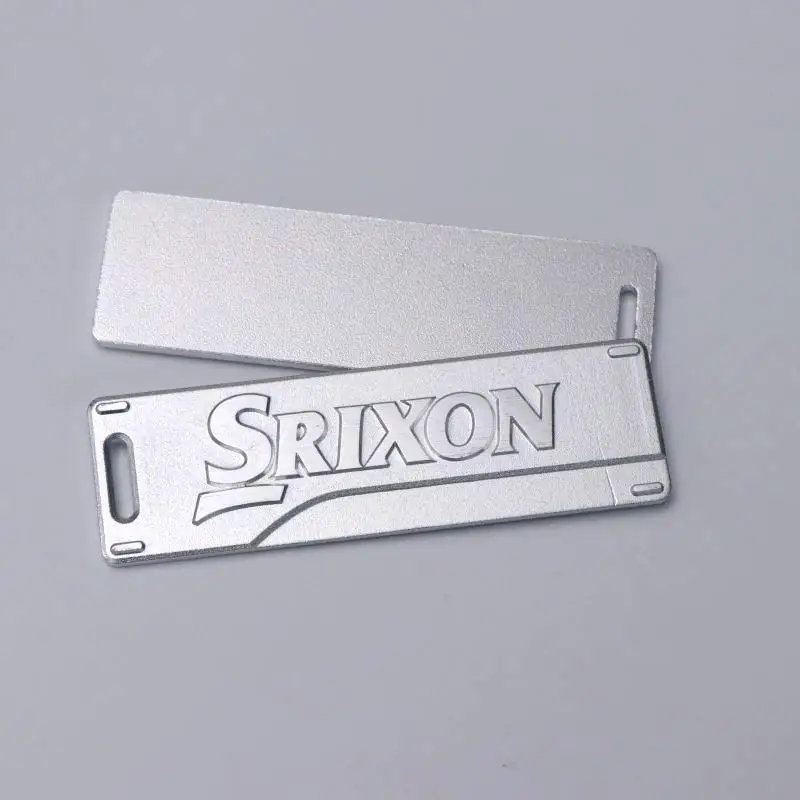 Customized Hydraulic Aluminum Metal Signs High-quality Metallic Silver Embossed Logo Nameplate for Audio Equipment