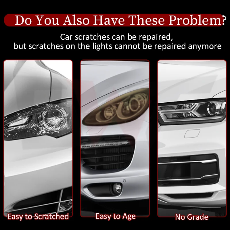 photochromic white to purple white to black color change headlight tint film black auto headlight PPF film TPU car lamp film