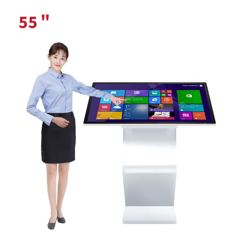 Touch Screen Kiosk Small Vertical Touch Screen Display Mall Kiosk Floor Standing Touch Screen Kiosk
