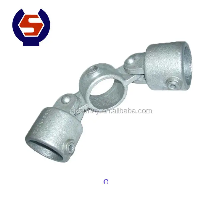 China Made High Quality Tee Joint Pipe Tube Fittings Sliver Malleable Iron Pipe Fitting Key Clamp Pipe Fittings