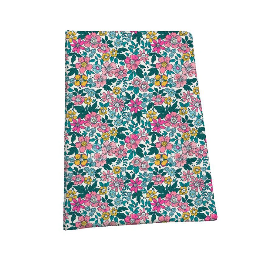 The factory outlet small flowers design thin cotton customize digital printing tana liberty fabric cotton lawn for clothing