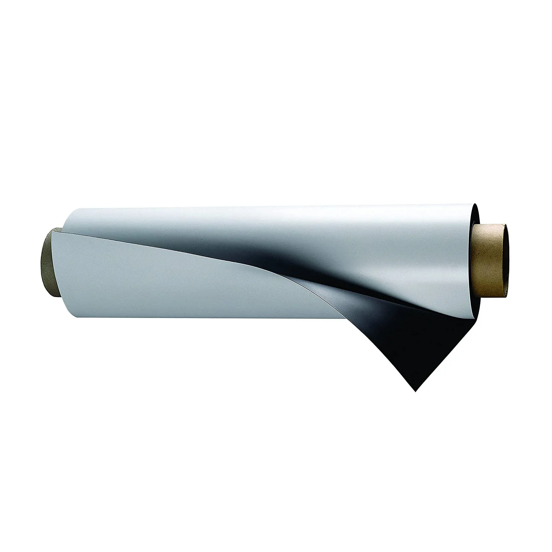 Customized Size Shape Promotional Isotropic Flexible Rubber Magnetized Plain Sheet Magnet  Roll with Adhesive Magnet