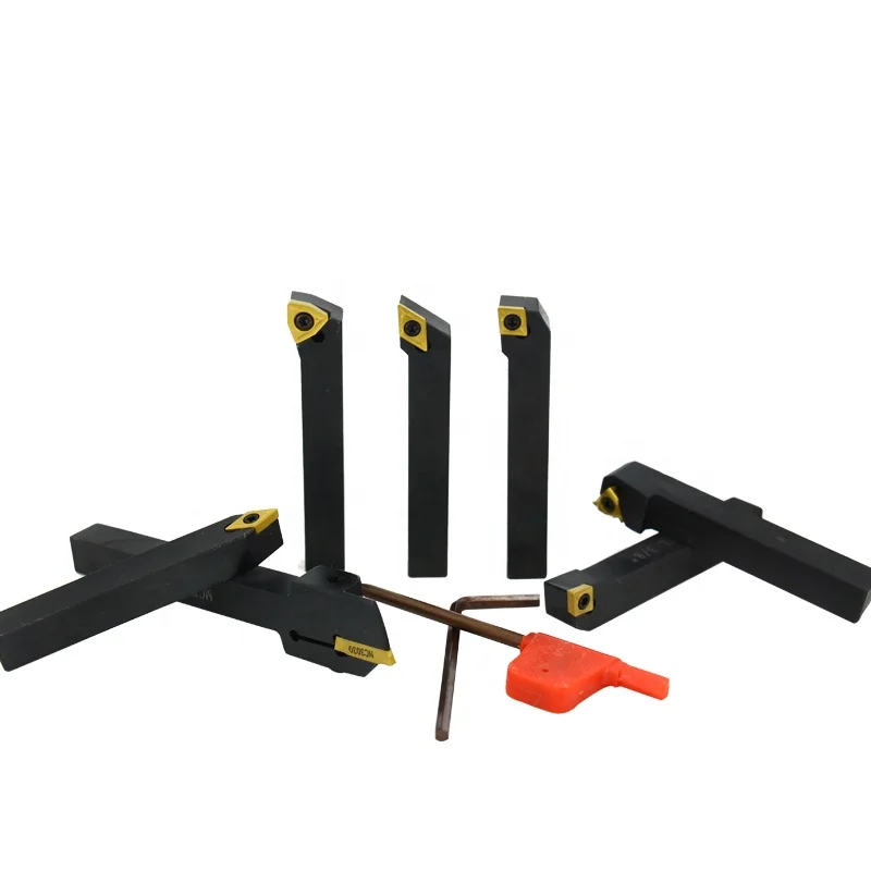
Cnc Boring Bar Insert Lathe Machine Cutting Tools 3/8' 7pcs lathe tool holder set external Internal turning tool holders 