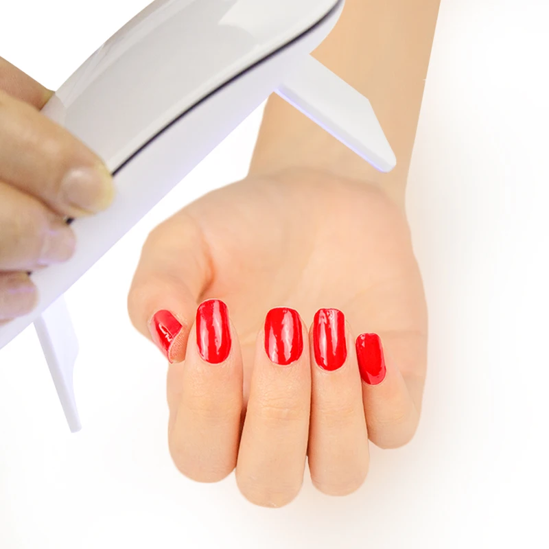 Huizi factory wholesale Korean gel nail wraps custom UV Lamp semi cured gel nail strips