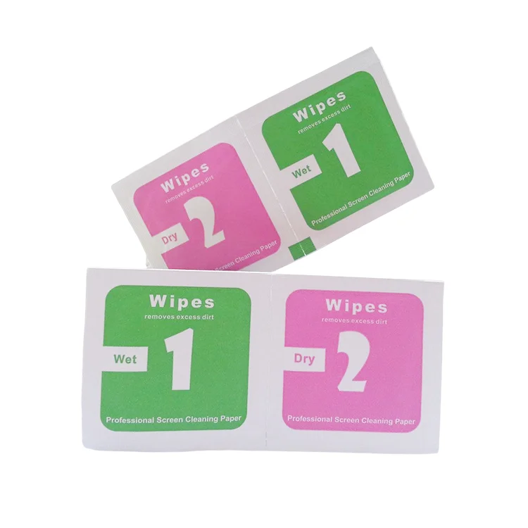 OEM/ODM Alcohol-Free Wet and Dry Computer Screen Wipes Laptop Sunglasses /Lens /Eyeglasses Dust-Proof Clean Wet Wipes