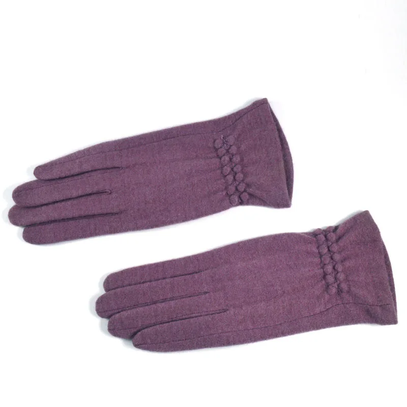 Winter wool and cashmere gloves ladies wool women warm touch screen leisure gloves