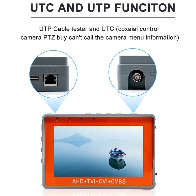  2019 Портативный 4 в 1 ЖК-монитор CCTV тестер камеры видео монитор pro для 5MP AHD TVI CVI