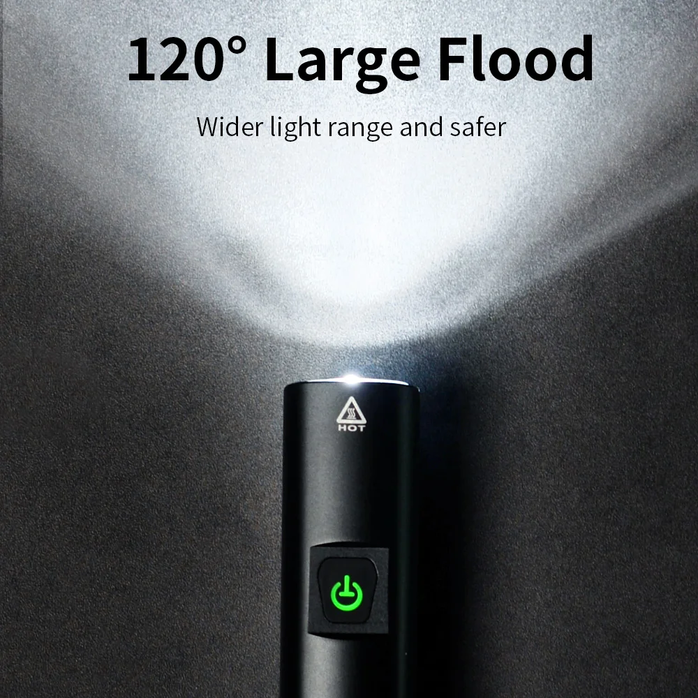 ThinkRider Waterproof 1300 Lumen 4500mAh USB Rechargeable Bike Light Led Front Flashlight Bicycle Light