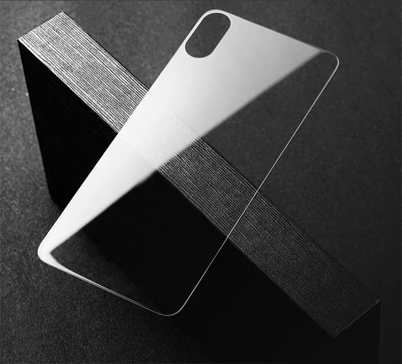 
For iPhone X Xs 9H Transparent Tempered Glass Front Back Screen Protector 