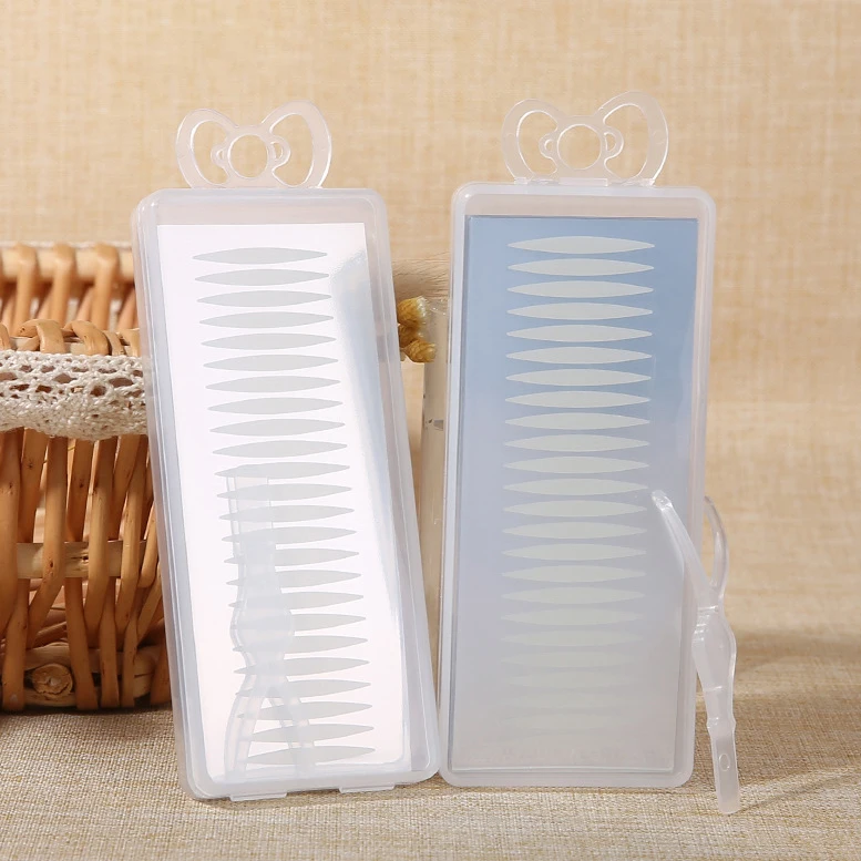 Lameila eye double eyelid invisible Crescent olive type plastic box natural double eyelid tape stickers