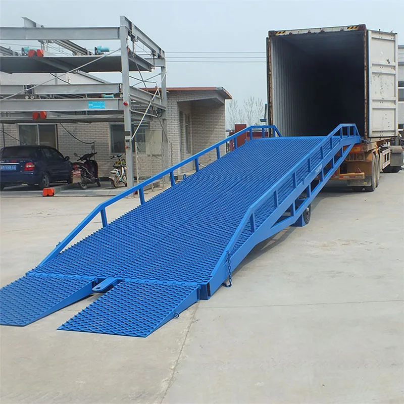 CE ISO 8t 10t 15t mobile hydraulic loading ramp truck loading dock ramps forklift container dock ramp