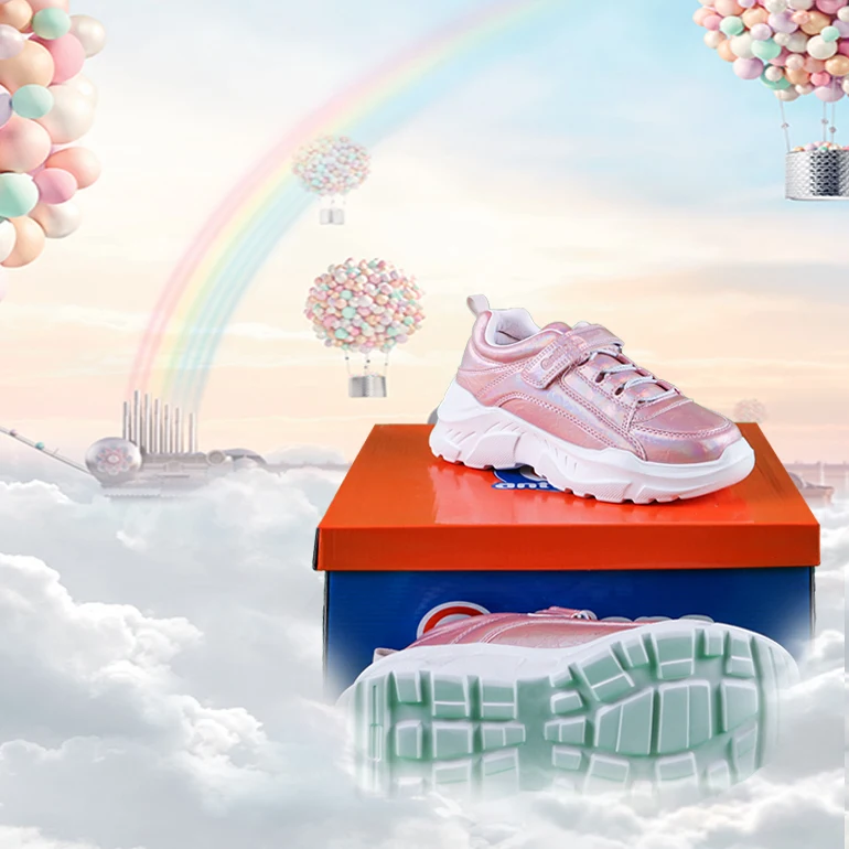 Wholesale Beautiful Girls chunky shoes children comfortable sports casual sneakers