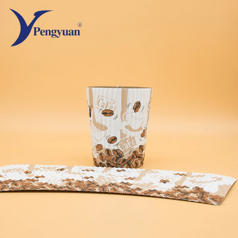 152gsm 300 gsm kraft paper fan wall water fan pe coated paper cup fan for coffee paper cup