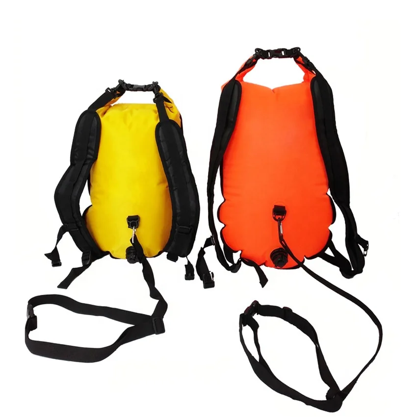 Waterproof Dry Bag OEM PVC Life Buoy Waterproof Swim Buoy Bag for Open Water