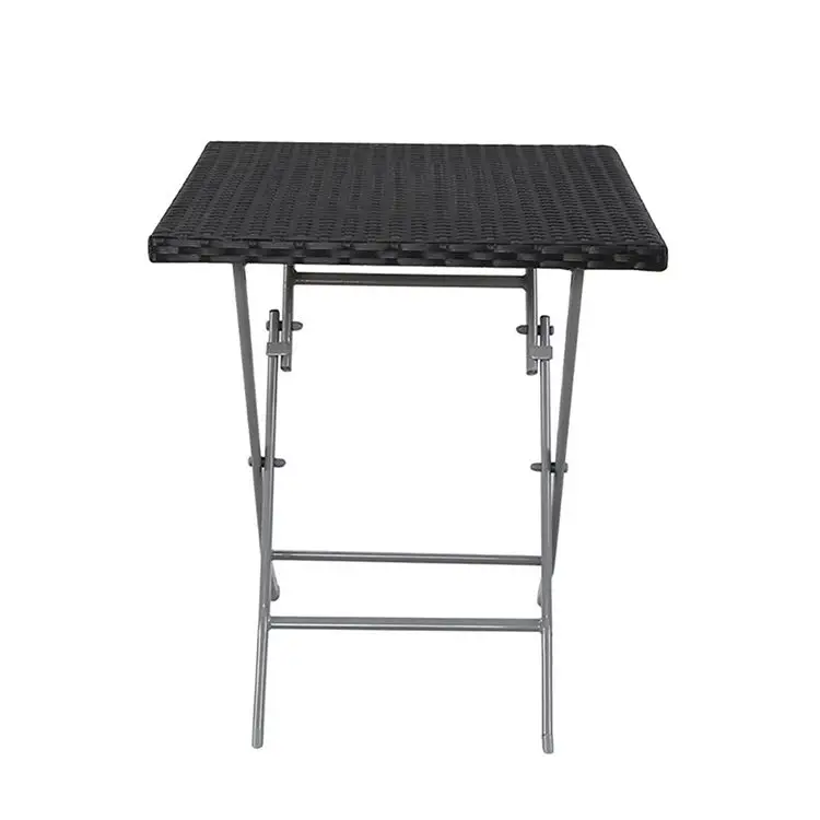 Portable Outdoor Garden furniture balcony folding table rattan chair folding bistro set