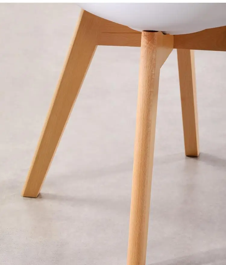 Modern Nordic Design High Quality Factory PP Plastic Chair Cafe Dining Set 6 Chairs Table for Home Use Featuring PU Material