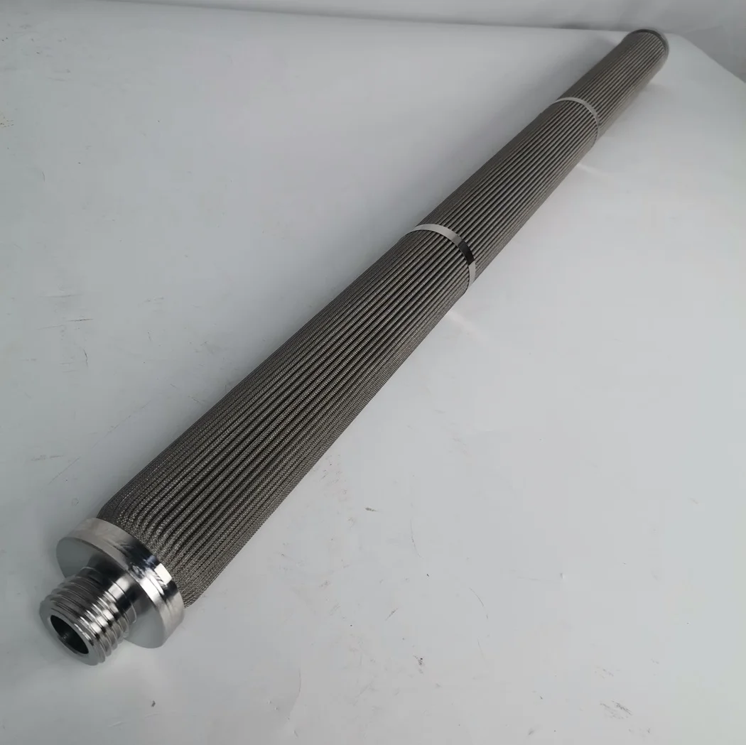 China manufacturer cheap price stainless steel sintered felt pleated filter element